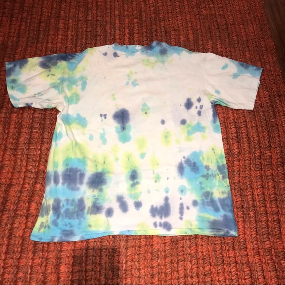Vintage Tie Dye Fallen And Cant Reach My Beer Mrs. Fletcher T Shirt XL Oneita - Picture 2 of 5